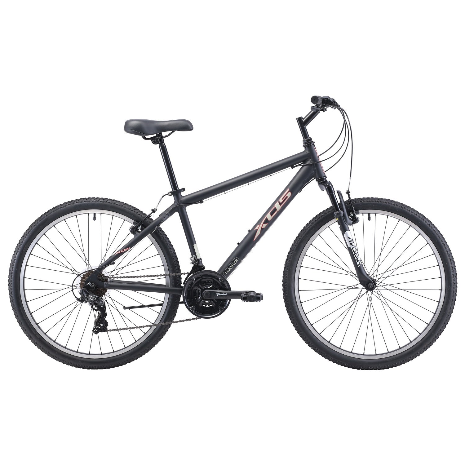 XDSBIKE Traveler 21-Speed Men's 26-Inch Mountain Bike // Matte Black